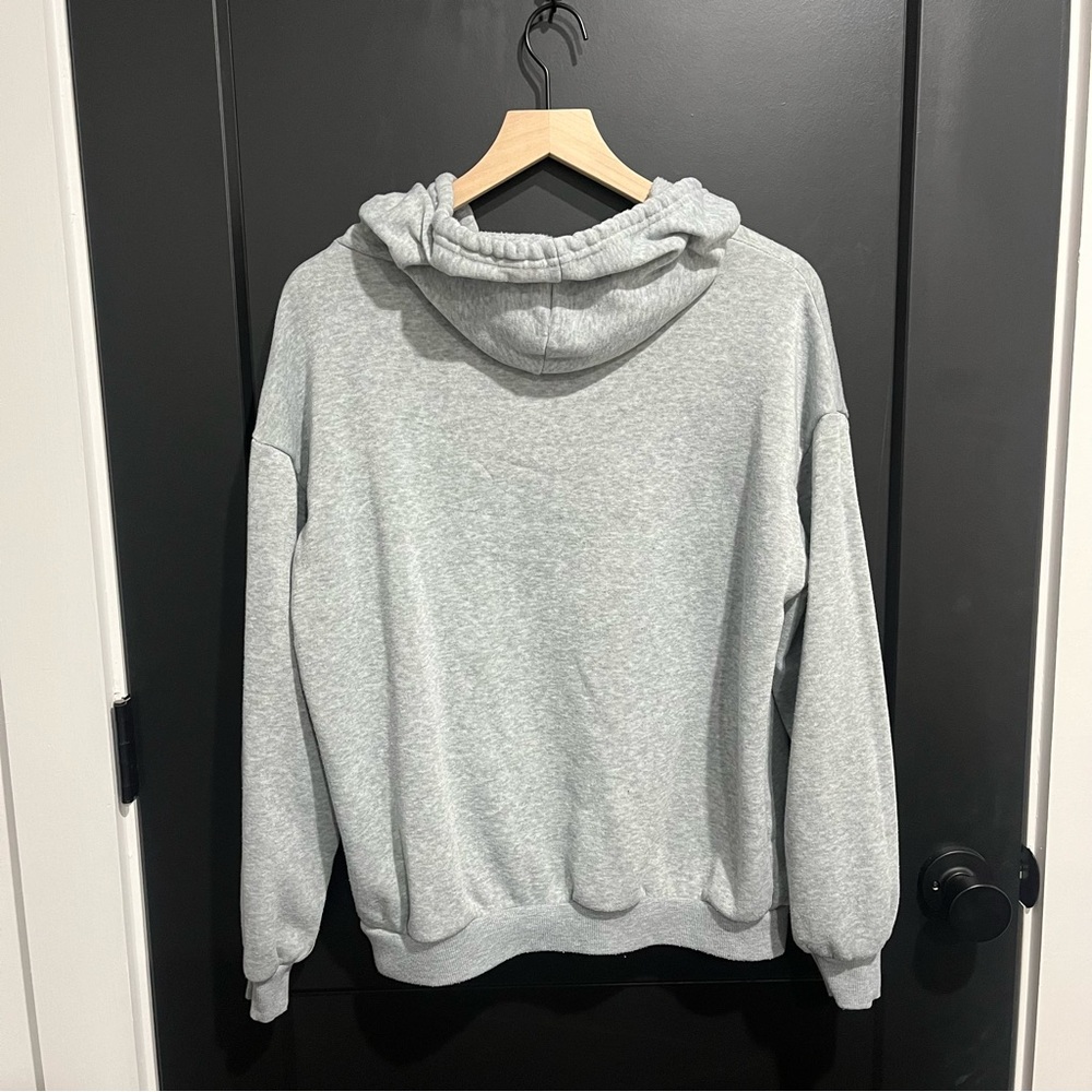 Gray, small cute zip up jacket.